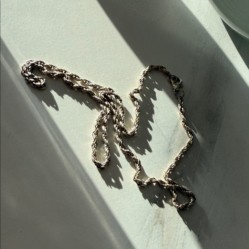 Classic Rope Chain Necklace - silver - Picture 2 of 2